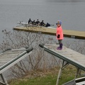 Greta on the dock ramps
